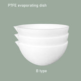 110ml/120ml/150ml PTFE Evaporating Dish - Flat Bottom Round High-Temperature Dish