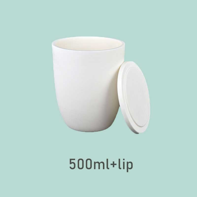 500ml Alumina Crucible | 99% Alumina Material | High Temperature Resistant 1650 ℃ | Special Container for Muffle Furnace | Melting Gold and Silver | Large Capacity Crucible alumina crucible