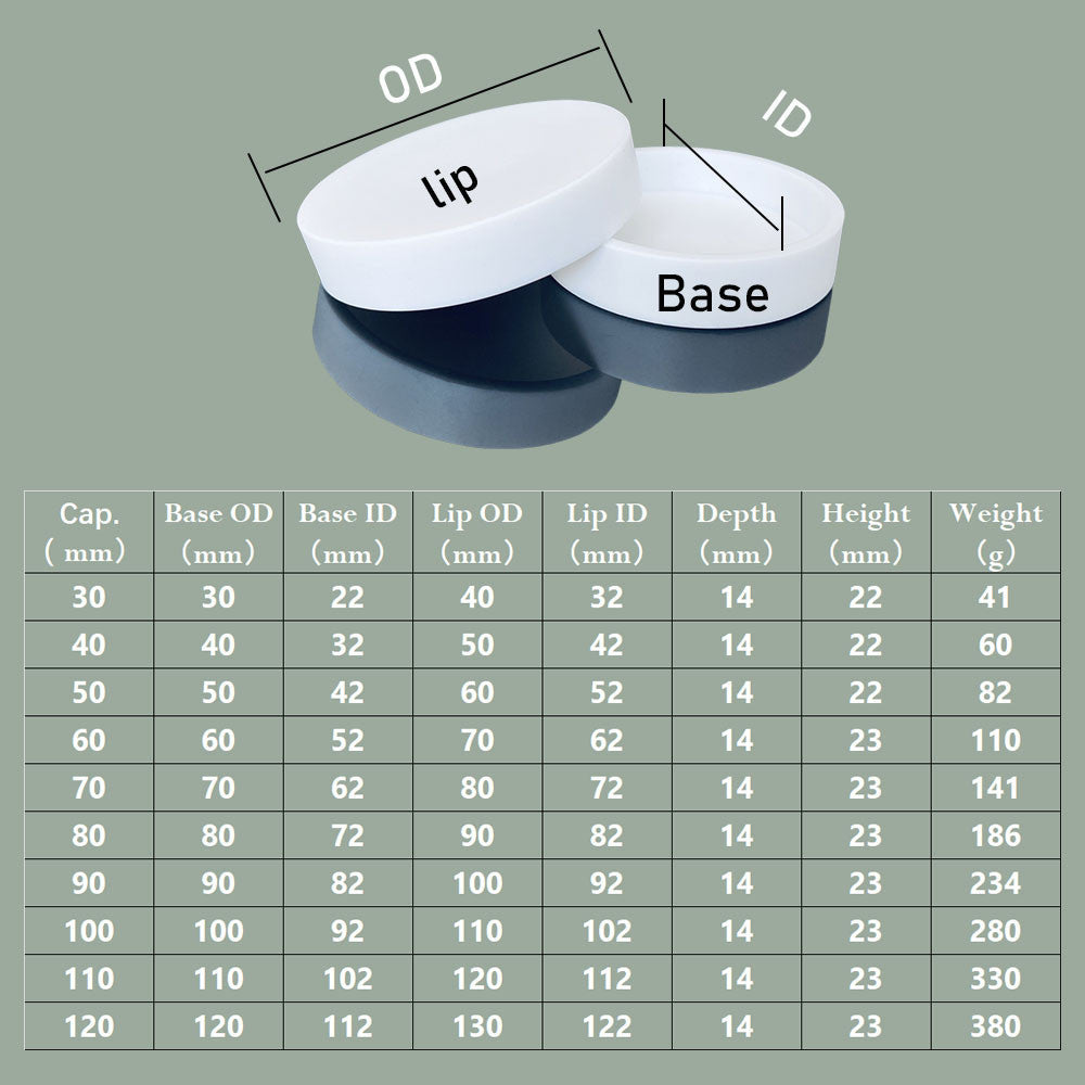 90ml/100ml PTFE Culture Dishes - High-Temperature Resistant & Chemical-Resistant