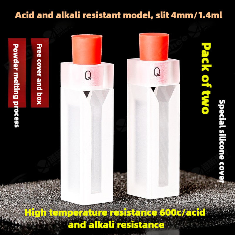 Quartz Cuvette - UV Transparent, Acid and Alkali Resistant, 10/20/30/50mm Path Length, 3.5ml High Transmittance