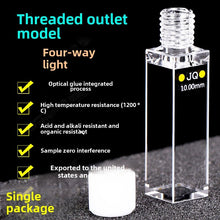 Charger l&#39;image dans la galerie, Quartz Fluorescence Cuvette - 4-Channel, 10mm Path Length, UV Transparent, Customizable for Atomic Fluorescence Spectrophotometer