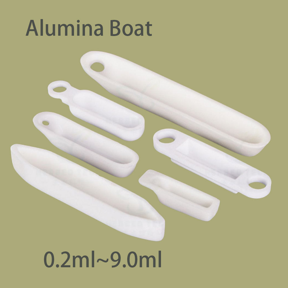 Research-Grade 99% Alumina Mullite Boat, Tube Furnace Refractory Crucible Resistant to 1600°C~1750°C, Ideal Lab Companion