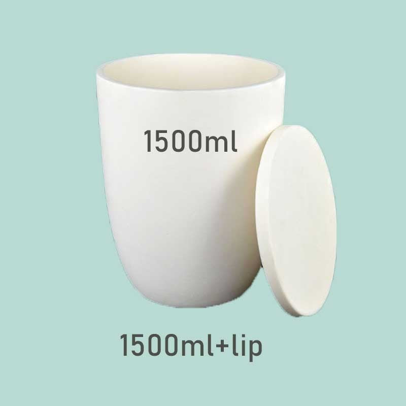 1500ml Alumina Crucible | Corundum Crucible | 99% Alumina Material | High Temperature Resistance 1650 ℃ | Alumina Crucibles High Form