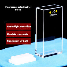 Laden Sie das Bild in den Galerie-Viewer, Fused Quartz Fluorescence Cuvette - 20mm Path Length, UV Transparent, Acid &amp; Alkali Resistant, Four-Sided Illumination