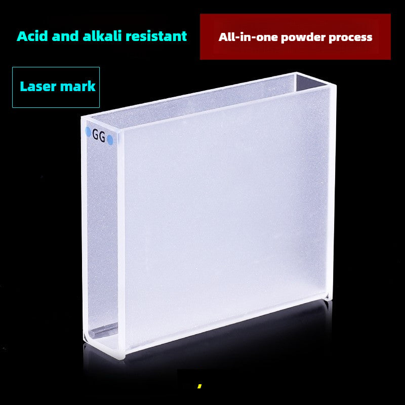 50mm Glass Cuvette - High Transmittance, German Imported Glass, Free Lid Included, 17.5ml Two-Sided Illumination