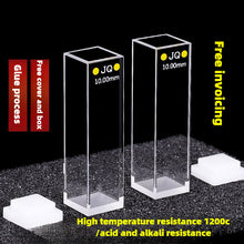 Load image into Gallery viewer, Quartz Fluorescence Cuvette - 4-Channel, 10mm Path Length, UV Transparent, Customizable for Atomic Fluorescence Spectrophotometer