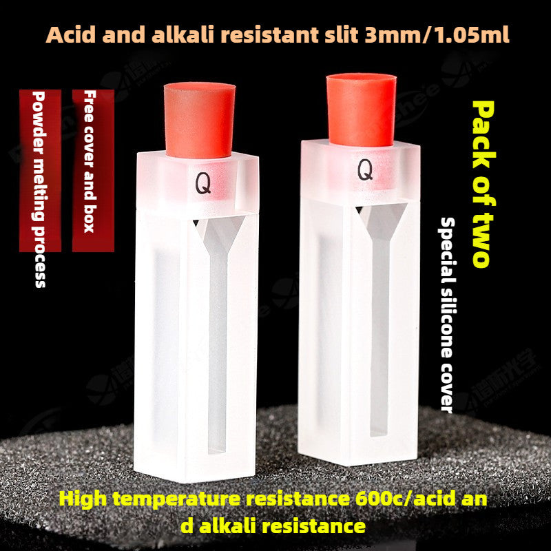 Quartz Cuvette - UV Transparent, Acid and Alkali Resistant, 10/20/30/50mm Path Length, 3.5ml High Transmittance