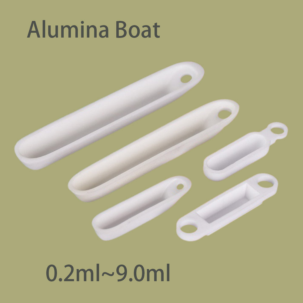 Research-Grade 99% Alumina Mullite Boat, Tube Furnace Refractory Crucible Resistant to 1600°C~1750°C, Ideal Lab Companion