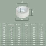 70ml/80ml/90ml PTFE Evaporation Dish - Flat Bottom Round High-Temperature Evaporator