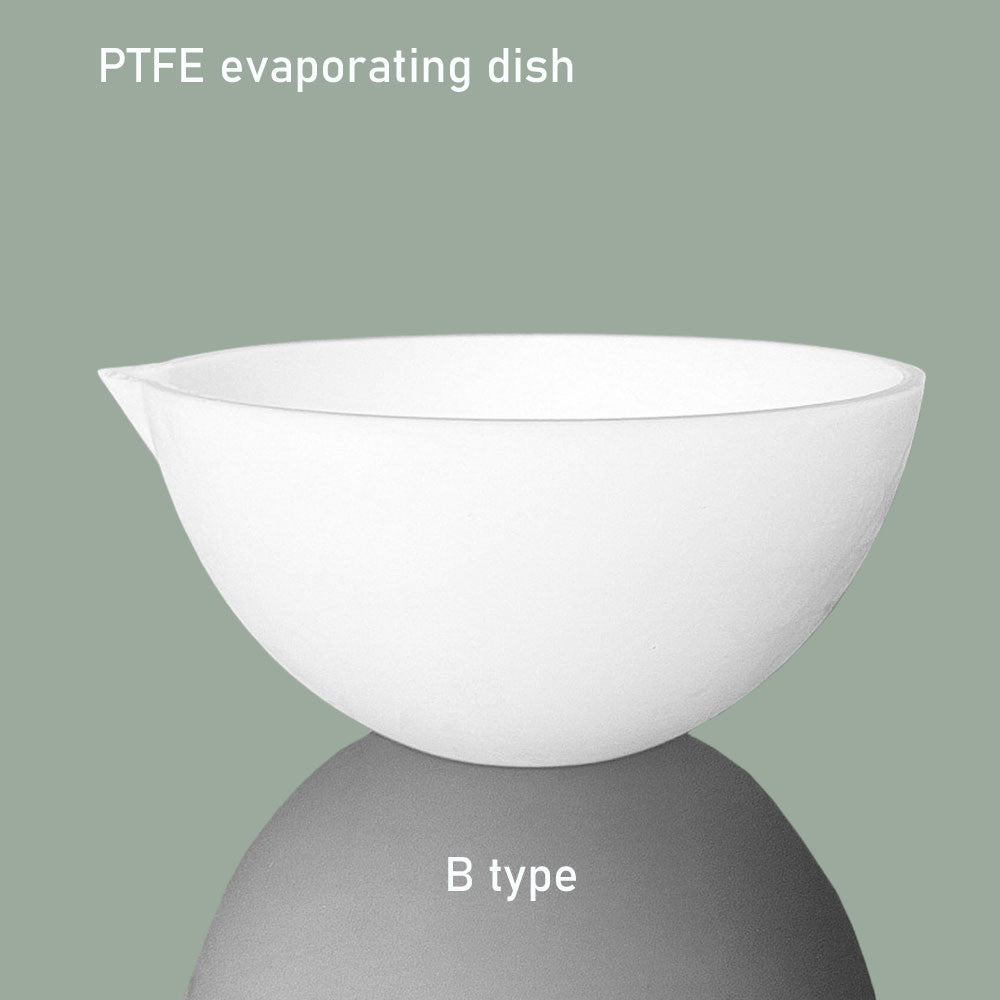 110ml/120ml/150ml PTFE Evaporating Dish - Flat Bottom Round High-Temperature Dish