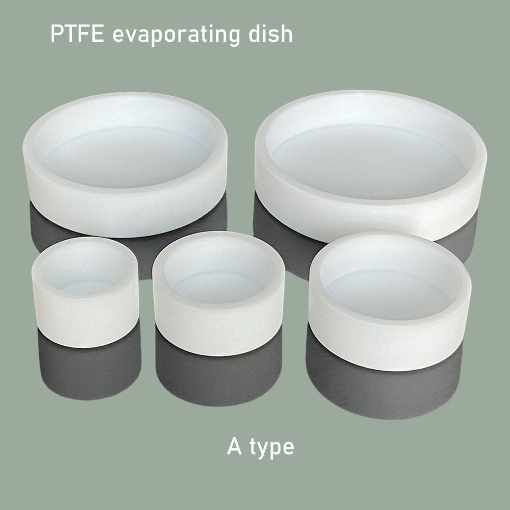 110ml/120ml/150ml PTFE Evaporating Dish - Flat Bottom Round High-Temperature Dish