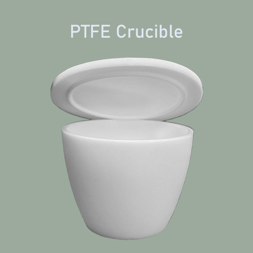 250ml Heavy-Duty PTFE Crucible | F4 Teflon PTFE Crucible Polytetrafluoroethylene (PTFE) Crucible High-Temperature Teflon Crucible for Strong Acid and Alkali Experiments