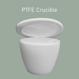 30ml/50ml/100ml/250ml F4 Teflon PTFE Crucible Polytetrafluoroethylene (PTFE) Crucible High-Temperature Teflon Crucible for Strong Acid and Alkali Experiments