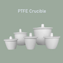 Load image into Gallery viewer, 30ml/50ml/100ml/250ml F4 Teflon PTFE Crucible Polytetrafluoroethylene (PTFE) Crucible High-Temperature Teflon Crucible for Strong Acid and Alkali Experiments