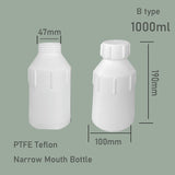 1000ml High-Temperature & Corrosion Resistant PTFE / Teflon Bottle