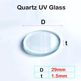 Quartz Glass Sheet-JGS1-φ 29mm Laser Cutting Protective Sheet, UV Transparent Ultraviolet