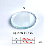 Quartz Glass Sheet-JGS1-2inch (φ 50.8mm) Laser Cutting Protective Sheet, Transparent Purple UV Exterior Light