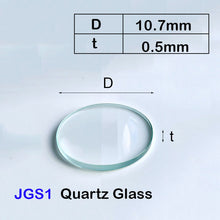 Charger l&#39;image dans la galerie, Quartz Glass Sheet-JGS1-φ10.7mm,/10.8mm Laser Cutting Protective Sheet, Ultraviolet Transparent, High Temperature Resistant