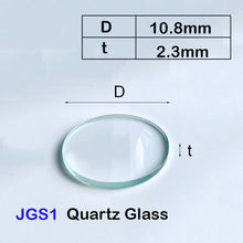 Charger l&#39;image dans la galerie, Quartz Glass Sheet-JGS1-φ10.7mm,/10.8mm Laser Cutting Protective Sheet, Ultraviolet Transparent, High Temperature Resistant