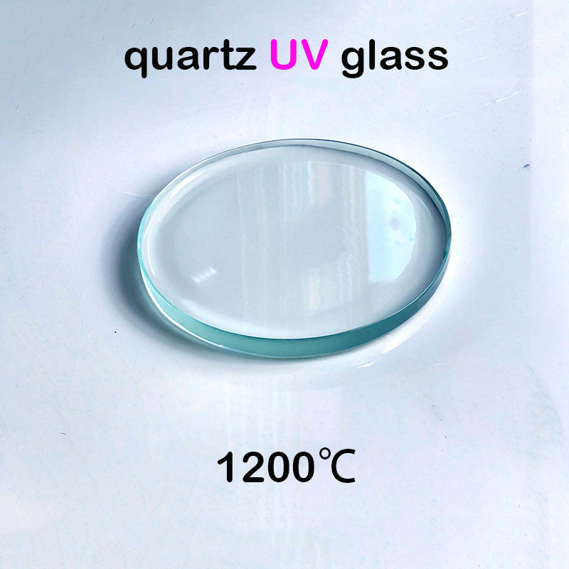 Quartz Glass Disc-JGS1-φ38mm Laser Cutting Protection Sheet, Transparent Purple UV Exterior Light