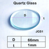 Quartz Glass Sheet-JGS1-φ 66mm Laser Cutting Protection Round Glass, High Temperature Resistant