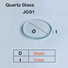 Charger l&#39;image dans la galerie, Quartz Glass Sheet-JGS1-φ 9mm, Laser Cutting Protection Sheet, Ultraviolet Transparent, High Temperature Resistance